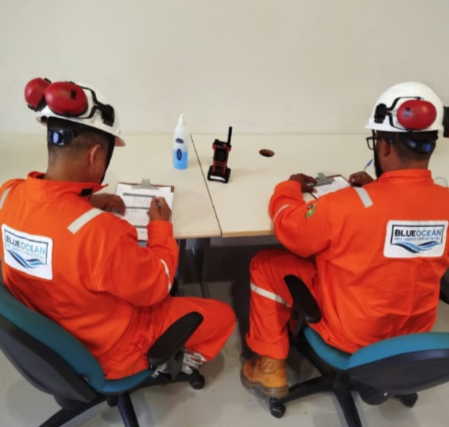 Serviços de inventários em plataformas marítimas