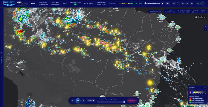 Serviço de previsão do tempo com foco em boletins meteo-oceanográficos